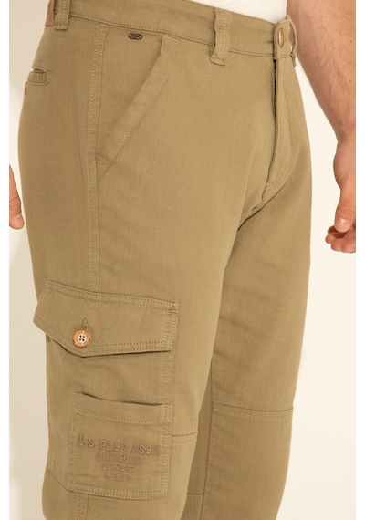 U.s. Polo Assn. Erkek Haki Pantolon Kanvas-chino 50283967-vr027 Haki