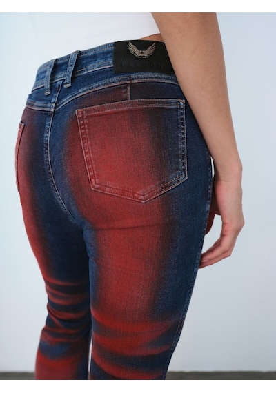 LOFT Long Flare Slim Fit Kadın Pantolon Lf2040337 Q1.v1 Denim