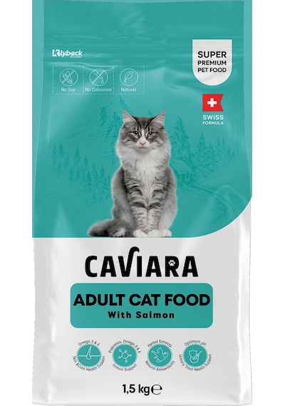 Caviara Somonlu Yetişkin Kedi Maması 1,5 Kg