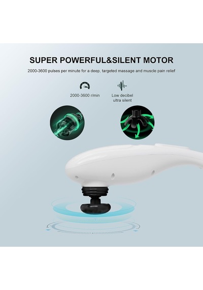 3200mah Şarj Edilebilir Pil, 5 Hız Ve Sert, Orta Ve 2 Yumuşak Silikon Düğümlü 5+2 Masaj Düğümüne Sahip Megawıse Kablosuz El Sırt Masajı İnci Beyazı 3200mah Şarj Edilebilir Pil, 5 Hız Ve Sert, Orta Ve 2 Yumuşak Silikon Düğümlü 5+2 Masaj Düğümüne Sahip Megawıse Kablosuz El Sırt Masajı İnci Beyazı