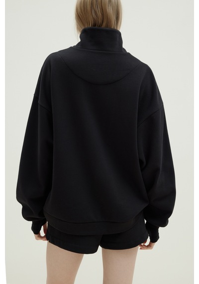 Suud Collection Siyah Low Oversize Sweatshirt