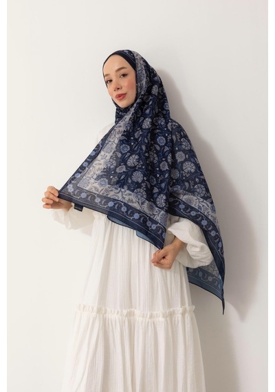 Mimiyum Soft Şal-çini Desenli - Model 9 Çok Renkli