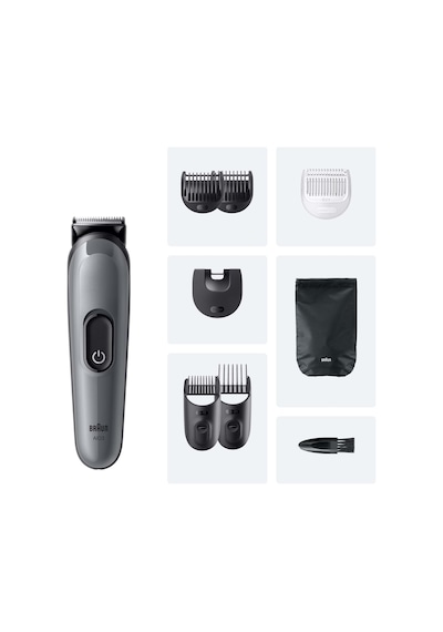 Braun Hepsi Bir Arada Series 3, 8 İ 1 Arada Tıraş Kiti, Keskin Bıçak, 14 Uzunluk, Aıo3540