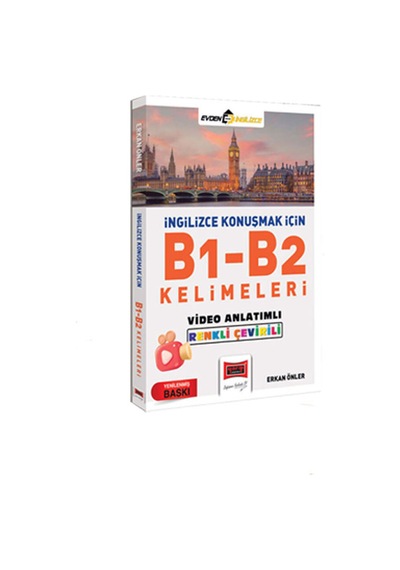 Erkan Önler İngilizce Konuşmak İçin A1-a2 - B1-b2 Kelimeleri Video Anlatımlı Renkli Çeviri 2'li Set - 875644482