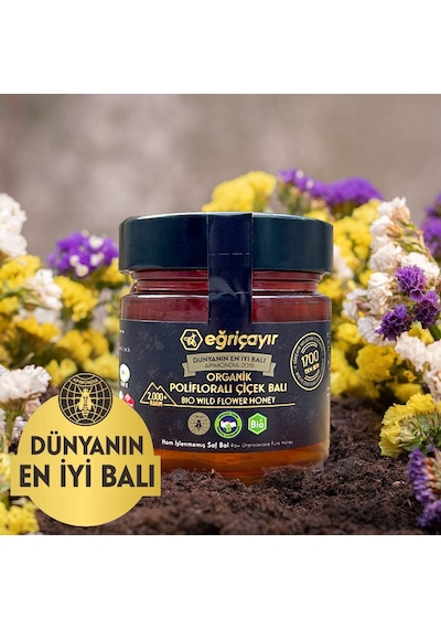 Eğriçayır Polifloralı Organik Çiçek Balı 300 G