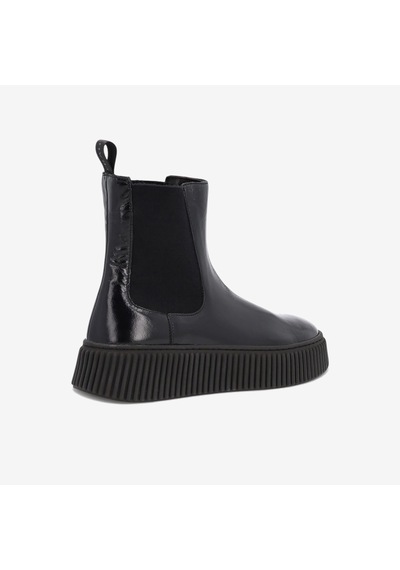 Nero Black Bot Kadın 40s5 Frau Ortıseı Chelsea Boot Wıth Platform siyah