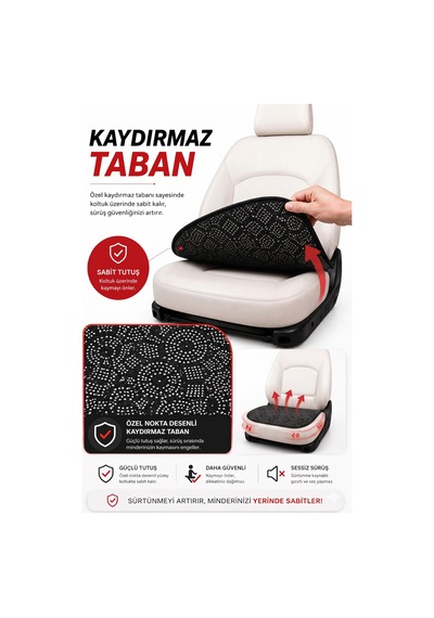 Araba Koltuk Minderi Ön Ve Arka Takım 3 Parça Aracınıza Stil Katın Kumaş 67832714