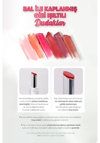 Yoğun Pigmentli Ve Işıltılı Dudak Balmı Crystal Glam Balm 05 Honey Raspberry