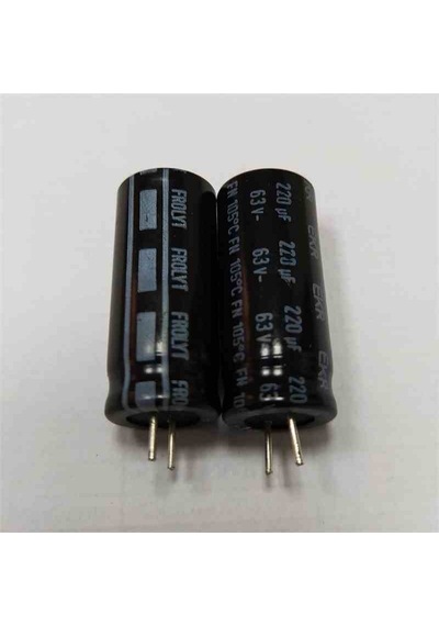220mf 63v 12x30 105 Frolyt Elko Kondansatör 50 Adet