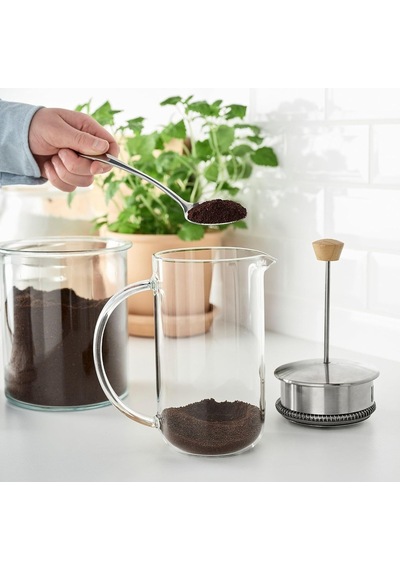 365+ French Press, Paslanmaz Çelik-bambu, 1 Lt Çok Renkli