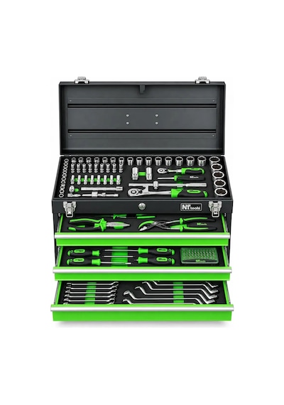 Nt Tools Ncsetp161 Profesyonel El Aleti Metal Takım Çantası 161 Parça Takım Seti