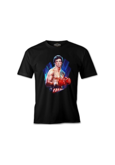 Rocky - Fist Siyah Erkek Tshirt