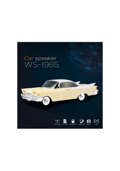 Nostaljik Araba Şeklinde Bluetooth Speaker Şarjlı Led Işıklı Kablosuz Hoparlör Fm Radyo Sd Kart Usb