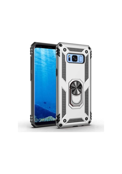 Galaxy S8 Kilif Zore Vega Yüzüklü Standli Zirh Kilif 556704941