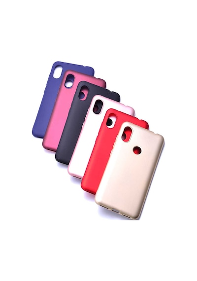 Xiaomi Redmi Note 6 Pro Kılıf Zore Premier Silikon Kapak Gold