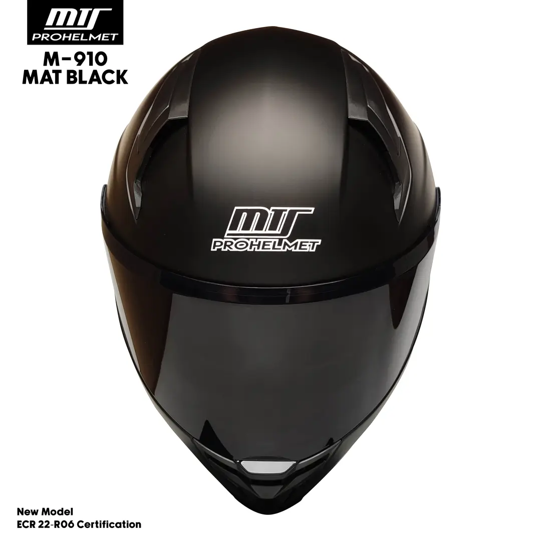 Mts M 910 Güneş Vizörlü Dot/Ce Onaylı Full Face Motosiklet Kaskı Siyah