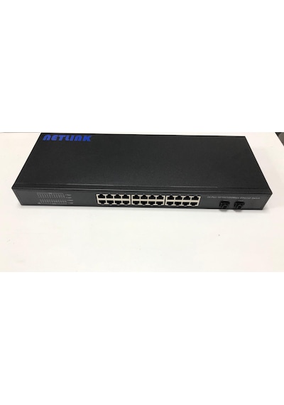 Netlink Ntl24Gsfpsw 24Port Gigabit 2Sfp Port Metal Kasa Switch