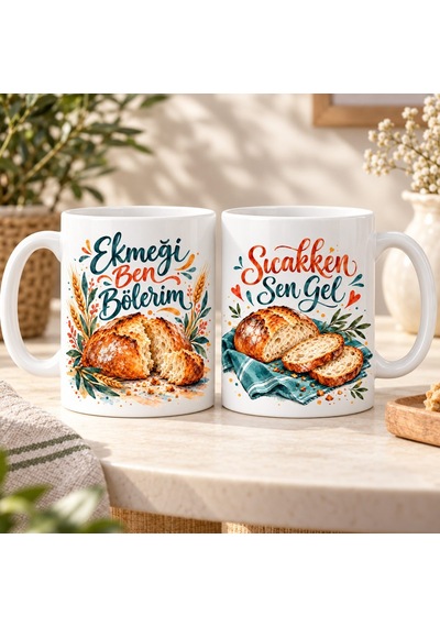 Fırından Sofraya 2 Li Porselen Kupa Seti - Model 654 Diğer