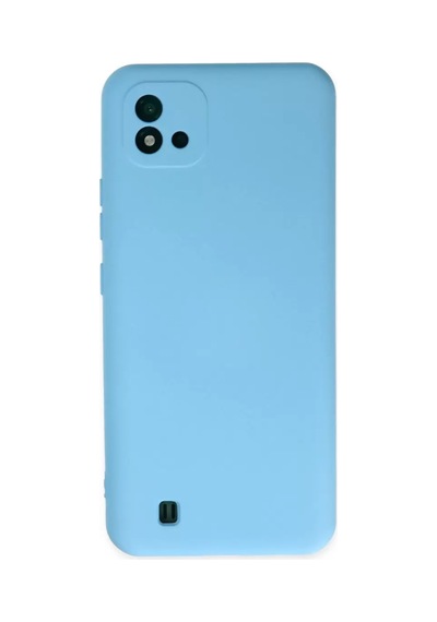 Newface Realme C11 2021 Kılıf Nano İçi Kadife Silikon - Mavi Belirtilmemiş