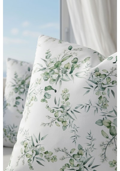 Cotton Collection Ranforce 2'li Yastık Kılıfı Olıve Garden Çok Renkli