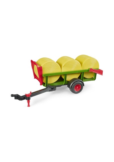 Bruder 3 Yuvarlak Saman Balyalı Nakliye Römorku Br02204