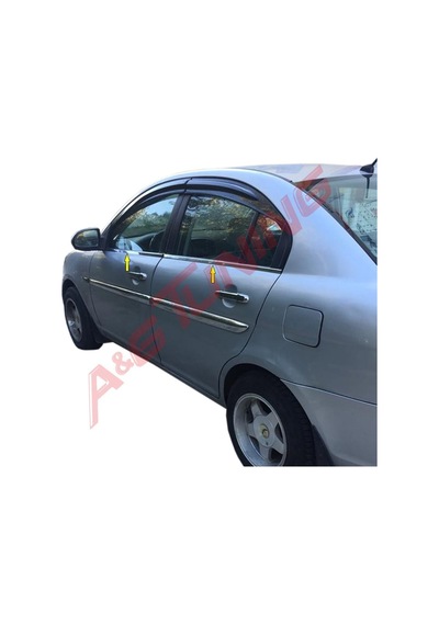 Hyundai Accent Era Krom Cam Çıtası Tk 2006 Üzeri 4Prç Paslanmaz Ç N11.4154