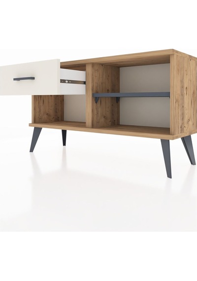 Arges Şifonyer Tek Raflı Tek Çekmeceli 88x30x48 Çam-antrasit/aytaşı Antrasit/aytaşı Arges Şifonyer Tek Raflı Tek Çekmeceli 88x30x48 Çam-antrasit/aytaşı Antrasit/aytaşı
