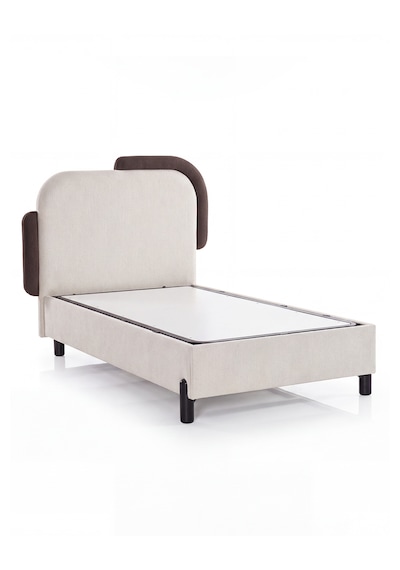 Smart Krem Lüx Sandıklı Tek Kişilik Baza, Yatak Bazası Geniş Hacimli, Dayanıklı Metal Baza Başlık Ve Yatak Yoktur. 90 x 200 CM