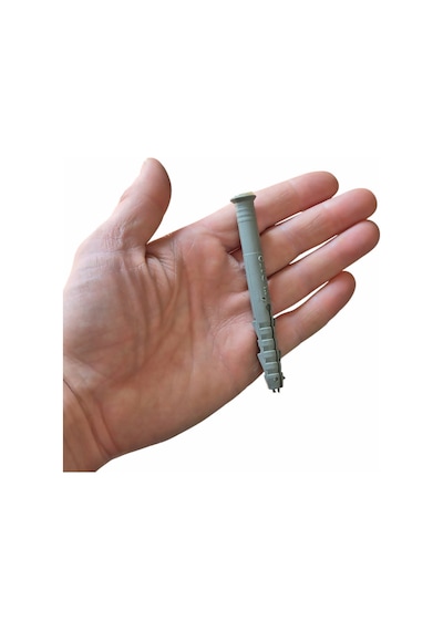 Uzun Boy Plastik Dübel 10cm Siding Kasa Dübeli 10mm - 100 Adet