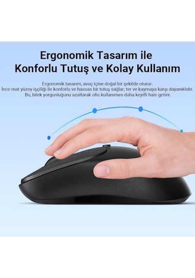 Dm K17 Dual Mode Bluetooth Ve 2.4ghz Destekli 1200dpı Kablosuz Optik Mouse Diğer