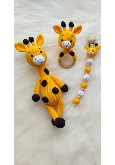 Amigurumi Sevimli Zürafa Set