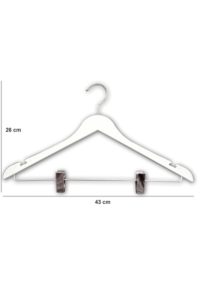 Ağırsoy 8 Adet Nikelaj Mandallı Etek Pantolon Askısı 43 Cm