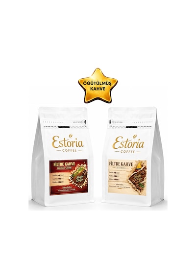 Estoria Coffee Santos Filtre Kahve + Colombia Filtre Kahve 2 x 250 G