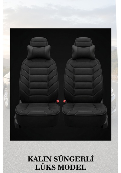 Civic Fd6 2010 Uyumlu Lüks Premium Siyah Renk 2 Adet Minder Ve Yastık