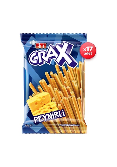 Eti Crax Peynirli Çubuk Kraker 80 G X 17 Adet