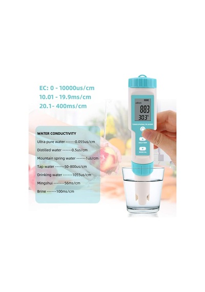 7'si 1 Arada Ph/tds/ec/orp/sg/tuz İçeriği/sıcaklık C-600
