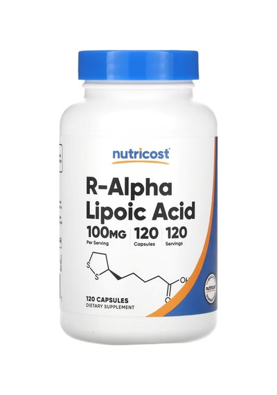 Nutricost R-alpha Lipoic Acid 100mg, 120 Capsules -non-gmo, G...