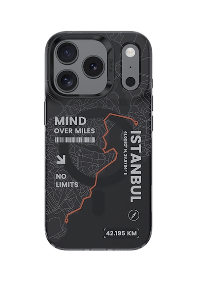 Apple Uyumlu iPhone 17 Pro Max Kılıf M-safe Şarj Özellikli Benks City Serisi Kapak Siyah-turuncu