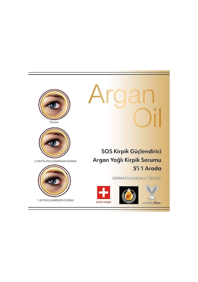 Sos Kirpik Güçlendirici Kirap Serumu 5in1 Argan Yağlı Diğer