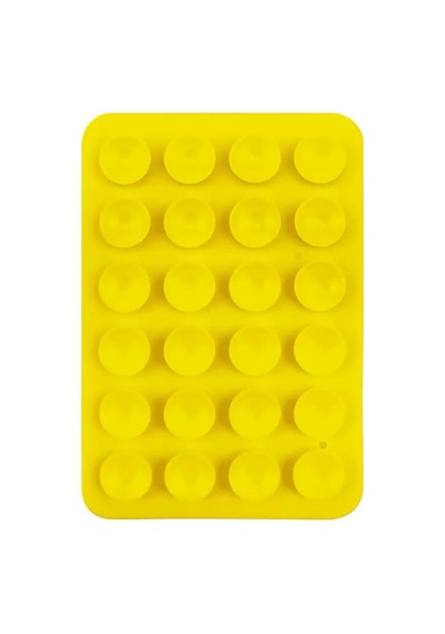 Lexroo Kare Öpücüklü 03 Çift Taraflı Silikon Tutucu 5,50cm X 8cm - Sarı