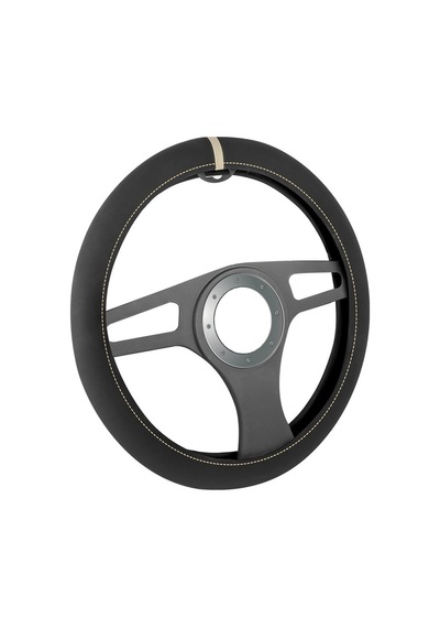Automix Direksiyon Kılıf Alcantara Tek Çizgi Krem