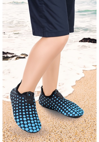 Kiko Kids Point Havuz Plaj Erkek Çocuk Deniz Ayakkabısı 7514 Siyah - Mavi Siyah - Mavi