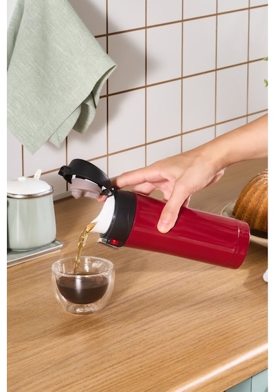 Karaca Pluton Çelik Sızdırmaz Termos Kırmızı 350 ml