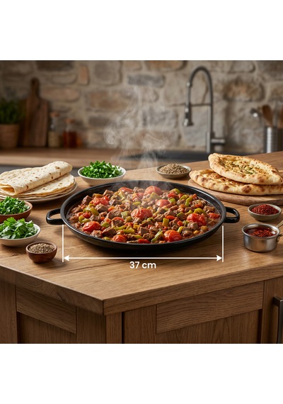 Kavurma Sacı 37 Cm Siyah