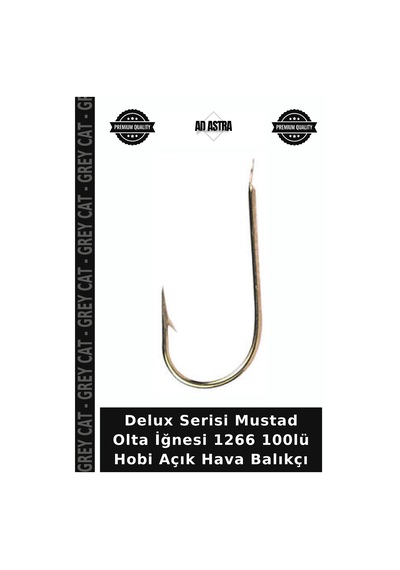 Delux Serisi Mustad Olta İğnesi 1266 100lü Hobi Açık Hava Balıkçı No:6
