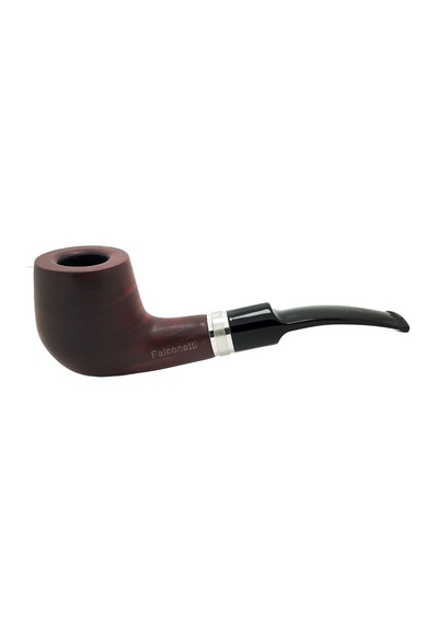 Falconetti 9 MM Metal Bilezikli Ebony Ahşap Pipo  Py71