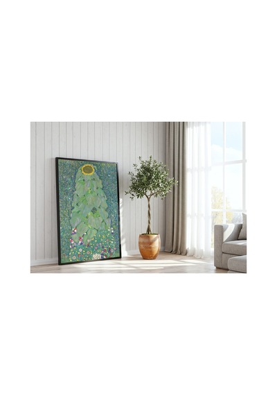 Klimt Ayçiçeği Çerçevesiz Poster 30x42 Cm A3 Tablo Art Nouveau Duvar Dekoru Mat Fotoğraf Kağıdı