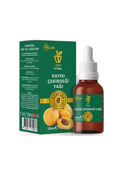 Arifoğlu Kayısı Çekirdeği Yağı 10ml%100 Saf Yağ Arlab Pure Apricot Kernal Seed Oil 10ml Prunus Armeniaca Kernel Oil Sku: Smg8690010475367