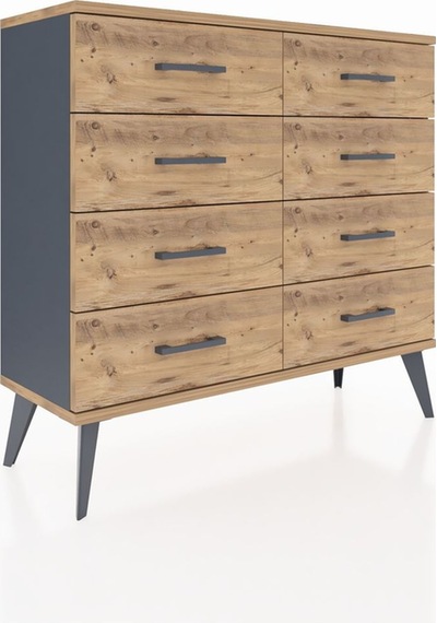 Arges Şifonyer 8 Çekmeceli 88x30x80 Antrasit-çam Çam Arges Şifonyer 8 Çekmeceli 88x30x80 Antrasit-çam Çam