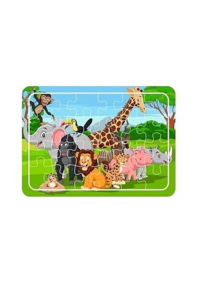 Lipyos Sevimli Hayvanlar 24 Parça Ahşap Puzzle 241983